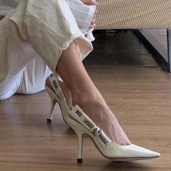 Dior Shoes - Dior J'Adior Slingback Heels Ivory
